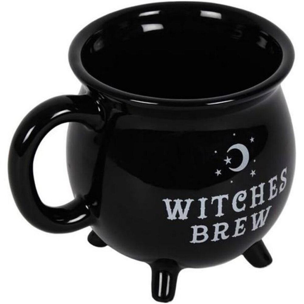 Cozy Cauldron-Shaped Stoneware Mug for Witchy Vibes